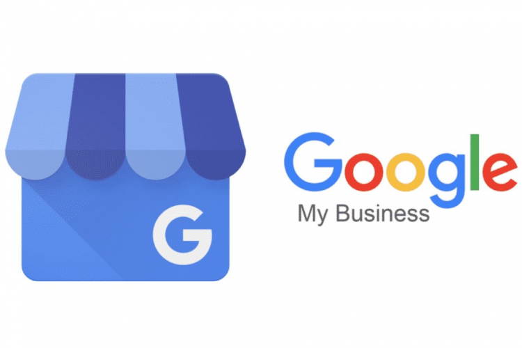 Google My Business logo with text to the right